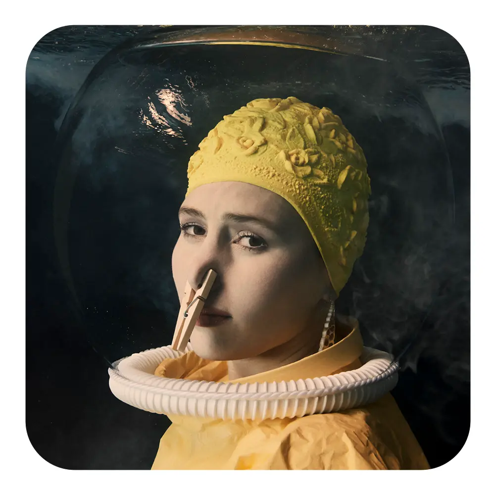 SOUS-VERRES MAGNET DE LA FILLE AU COQUILLAGE