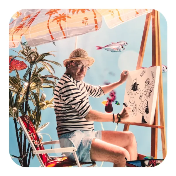 SOUS-VERRE / MAGNET - LE PORTRAITISTE
